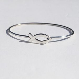 James Avery Ichthus Fish Hook on Bracelet Sterling